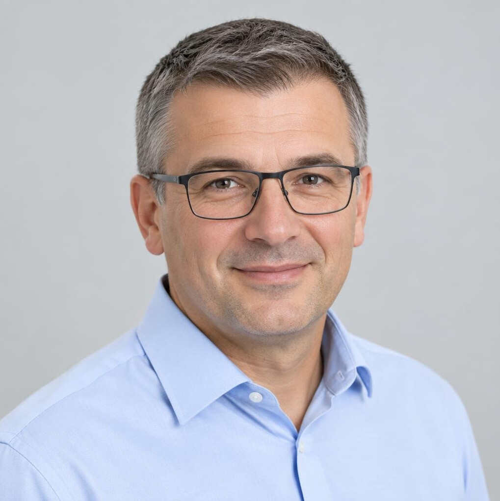 Studio portrait of a Croatian male insurance consultant