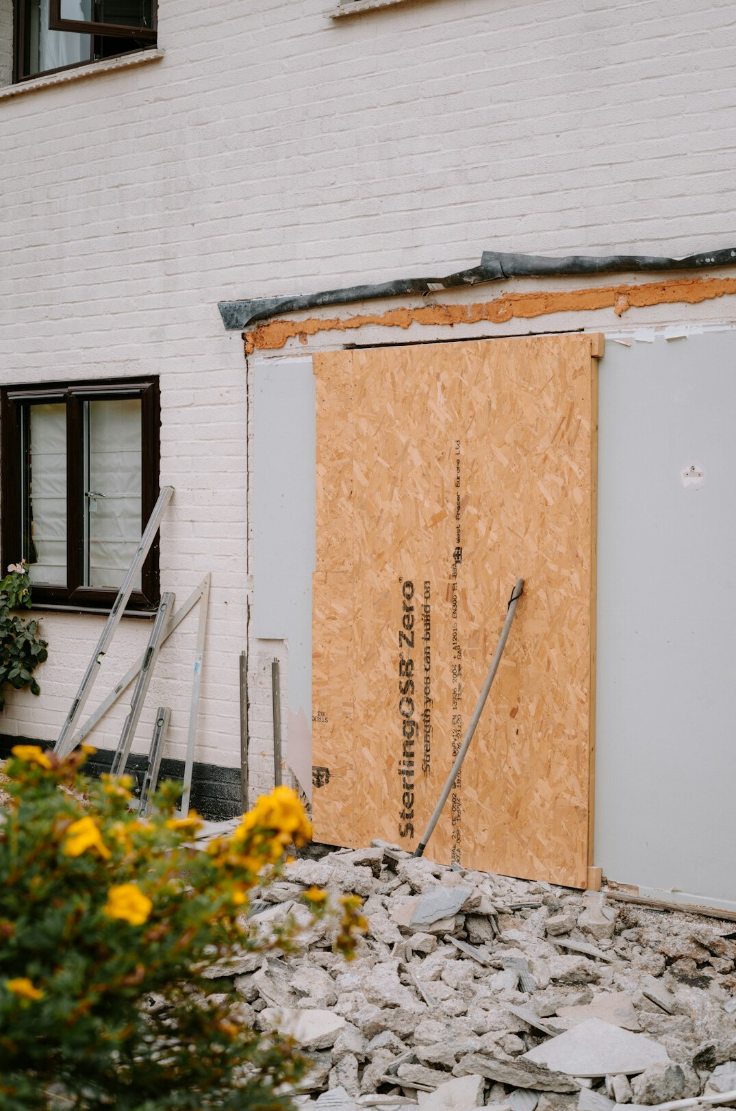 flooded house exterior